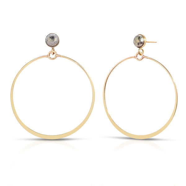 Happy Hoop Earrings - 6mm