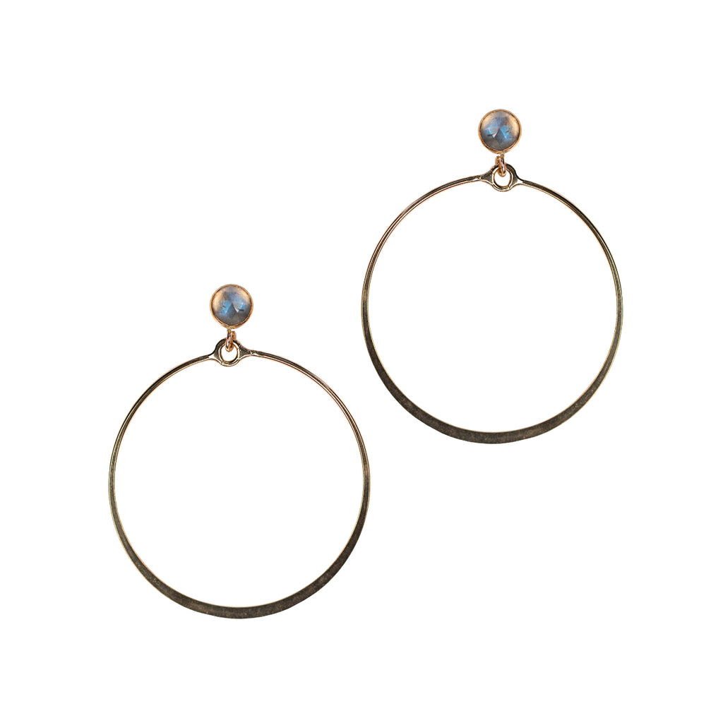 Happy Hoop Earrings - 6mm