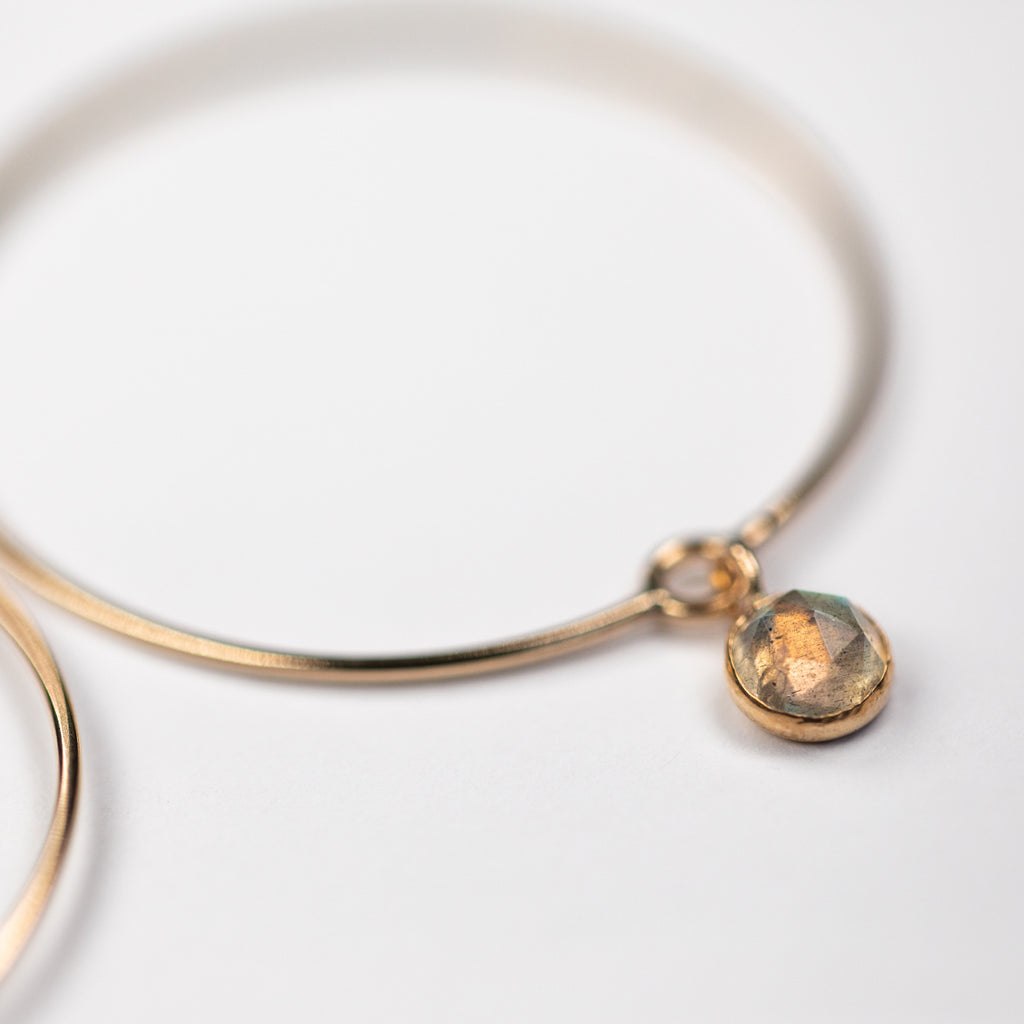 Happy Hoop Earrings - 6mm