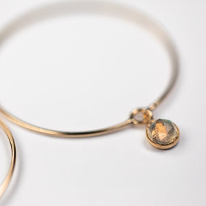 Happy Hoop Earrings - 6mm