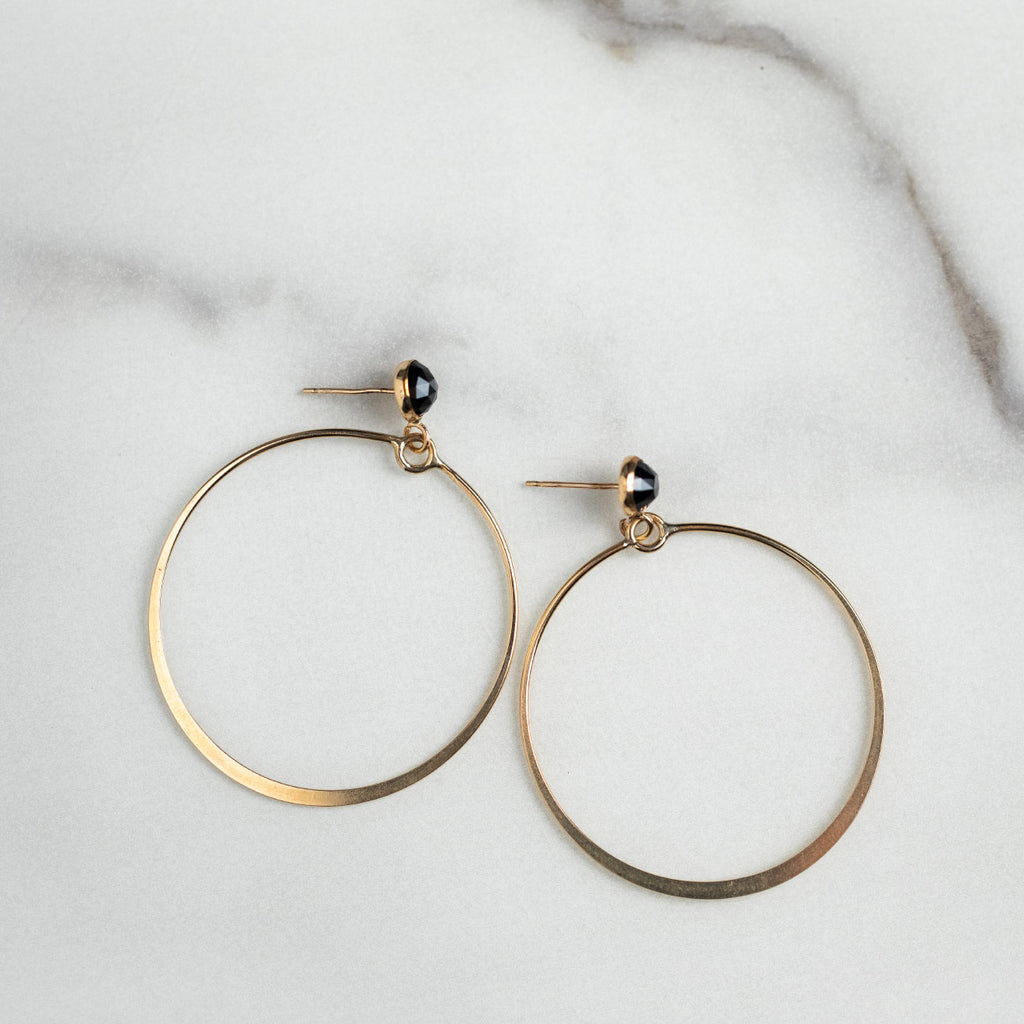 Happy Hoop Earrings - 6mm