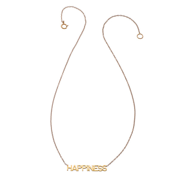 Block Print Necklace - Customizable 14 Karat