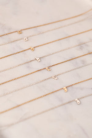 14K Gold Custom Initial Necklace