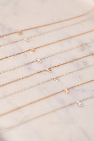 Sterling Silver Custom Initial Necklace
