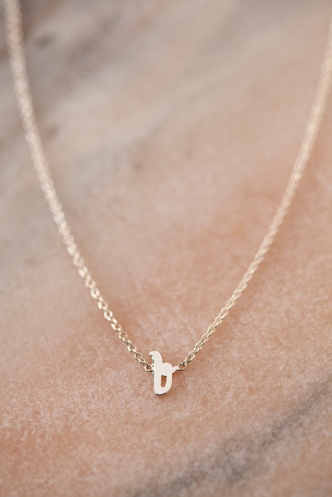 Sterling Silver Custom Initial Necklace