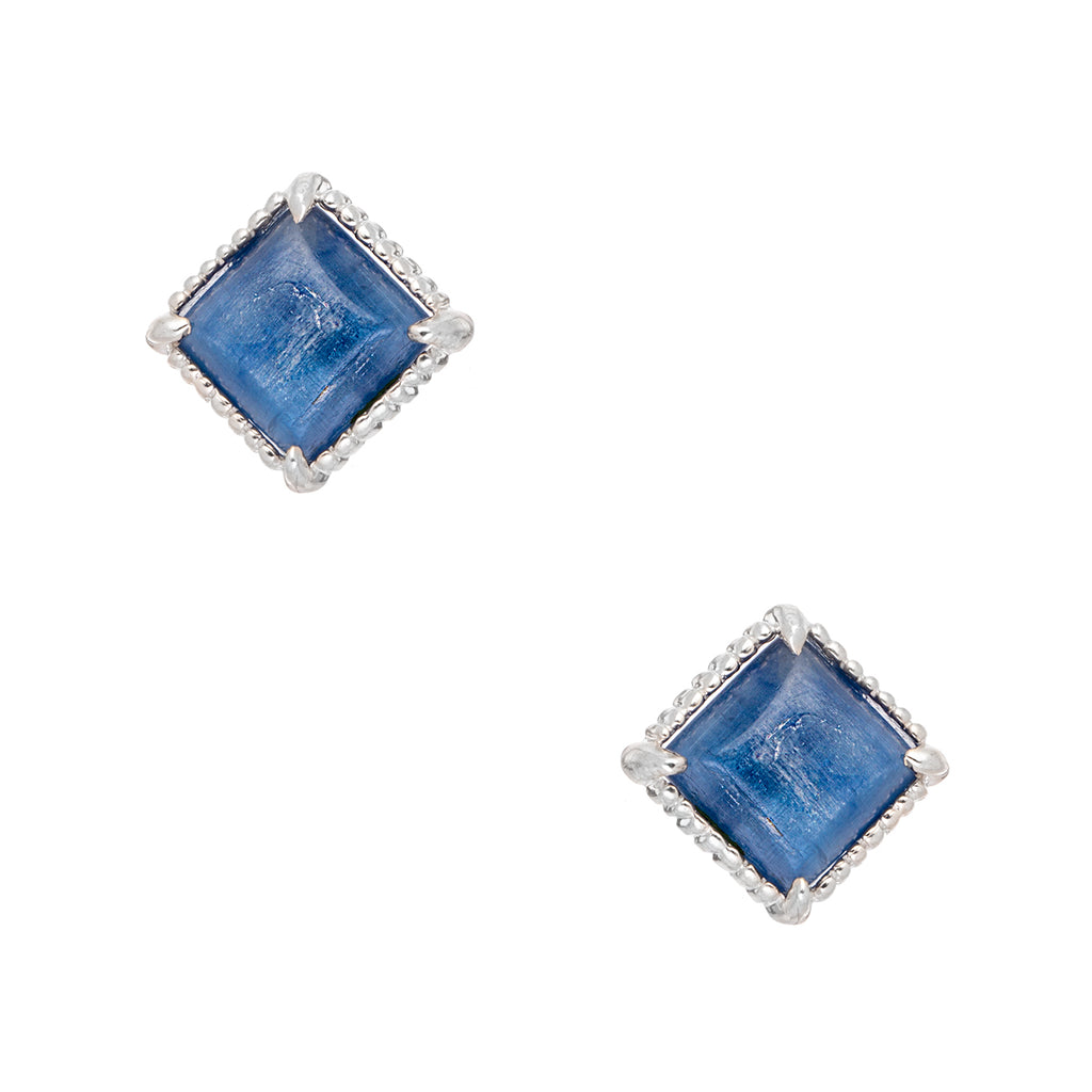 Kyanite Square Stud Earrings