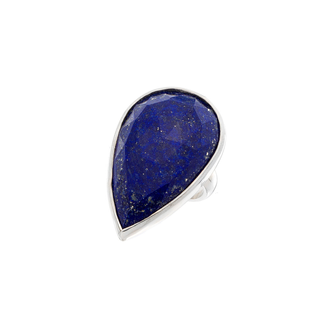 Lotus Beauty Ring – Lapis Lazuli