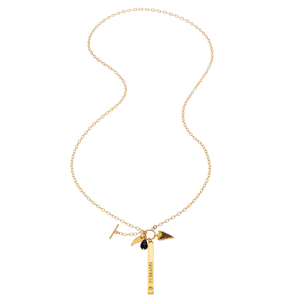 Lucky Charm Layers Necklace – Leaf