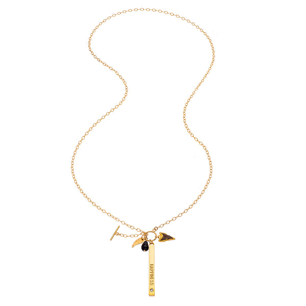 Lucky Charm Layers Necklace – Leaf