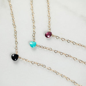 Living For Love Tiny Gemstone Necklace
