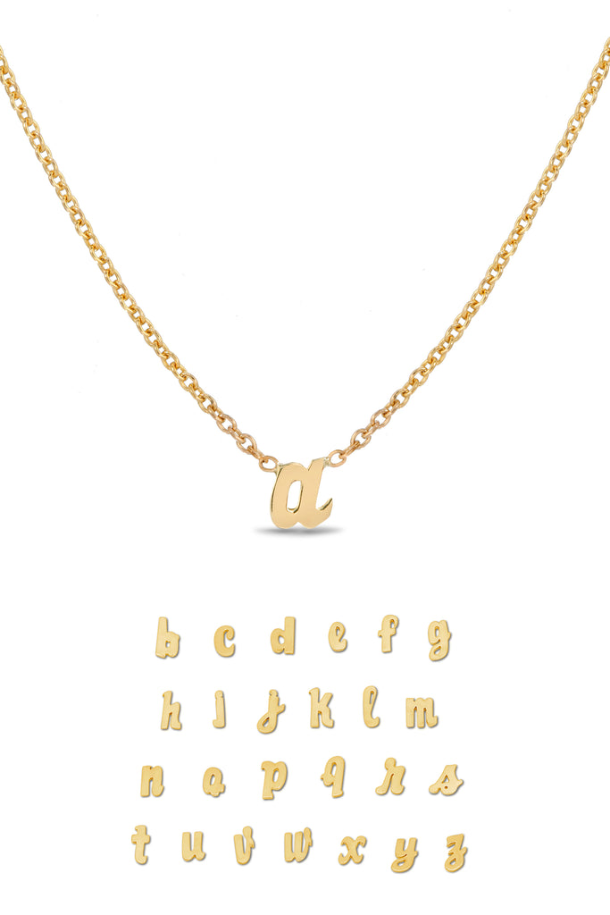 14K Gold Custom Initial Necklace
