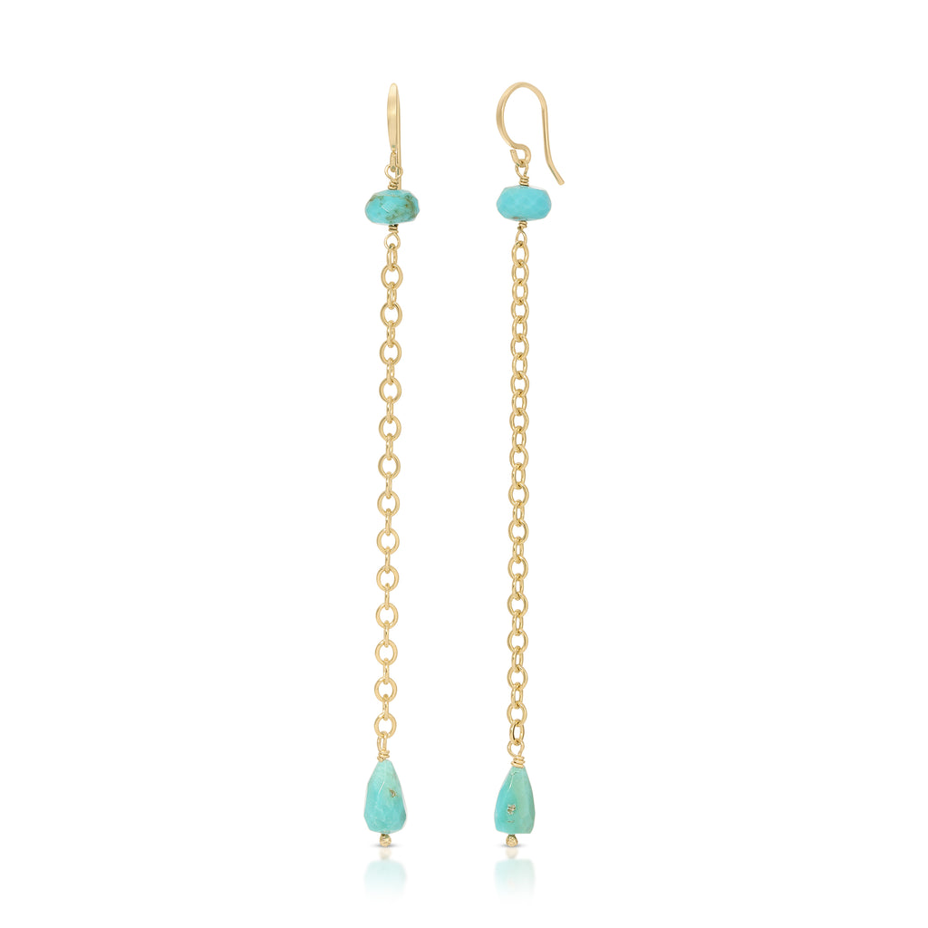 Mixed Up Linear Drop Earrings