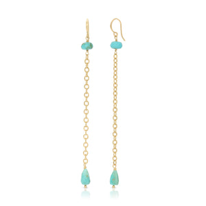 Mixed Up Linear Drop Earrings