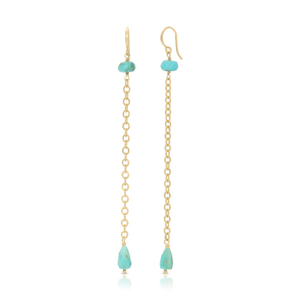 Mixed Up Linear Drop Earrings