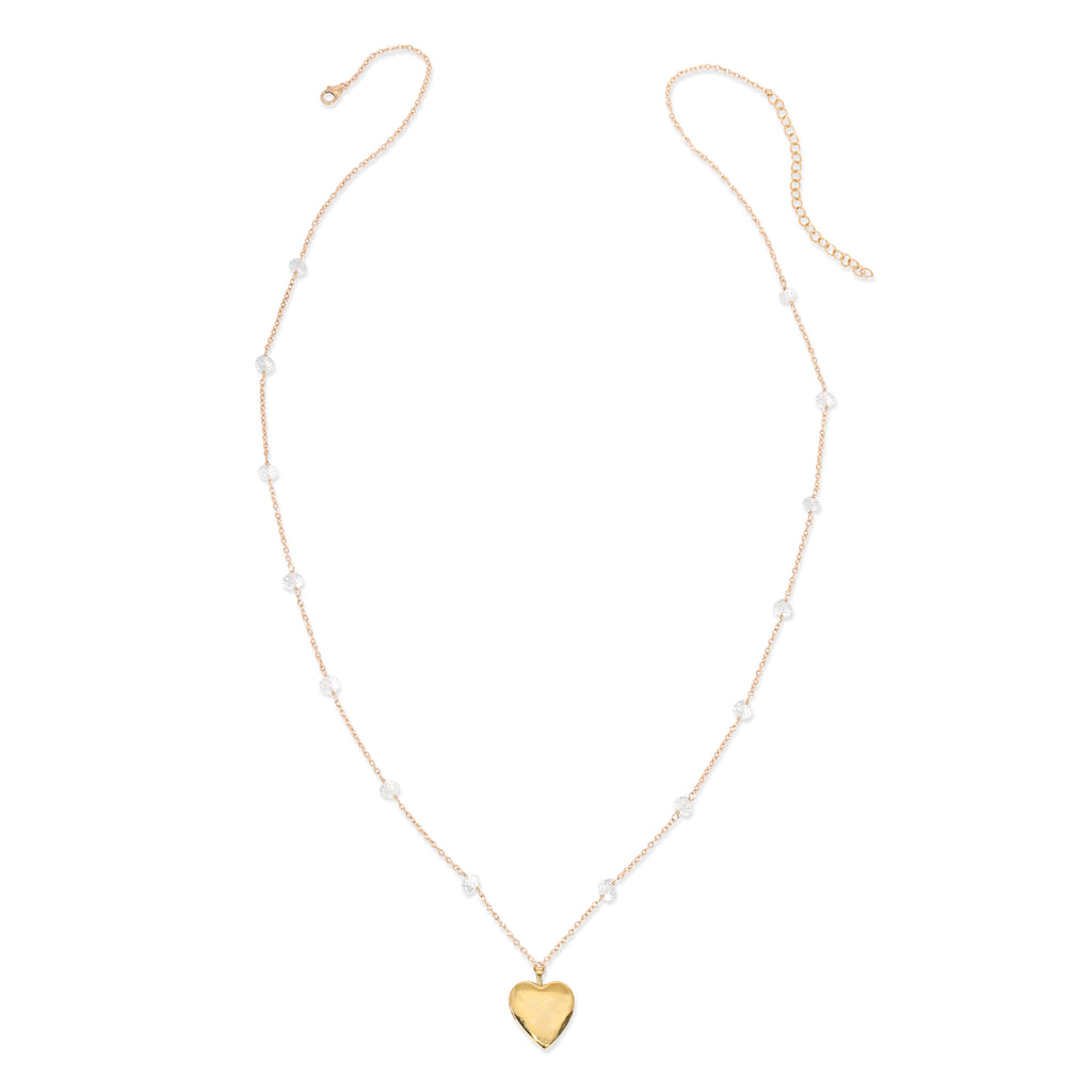 Open Your Heart Long Locket Necklace