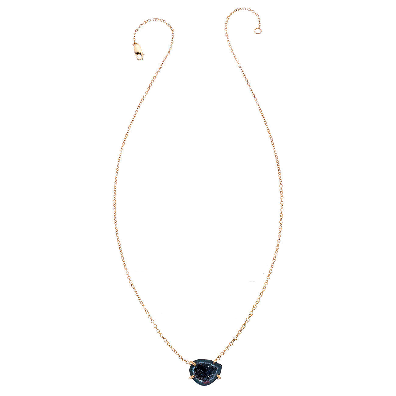 Prong Drusy Geode Necklace