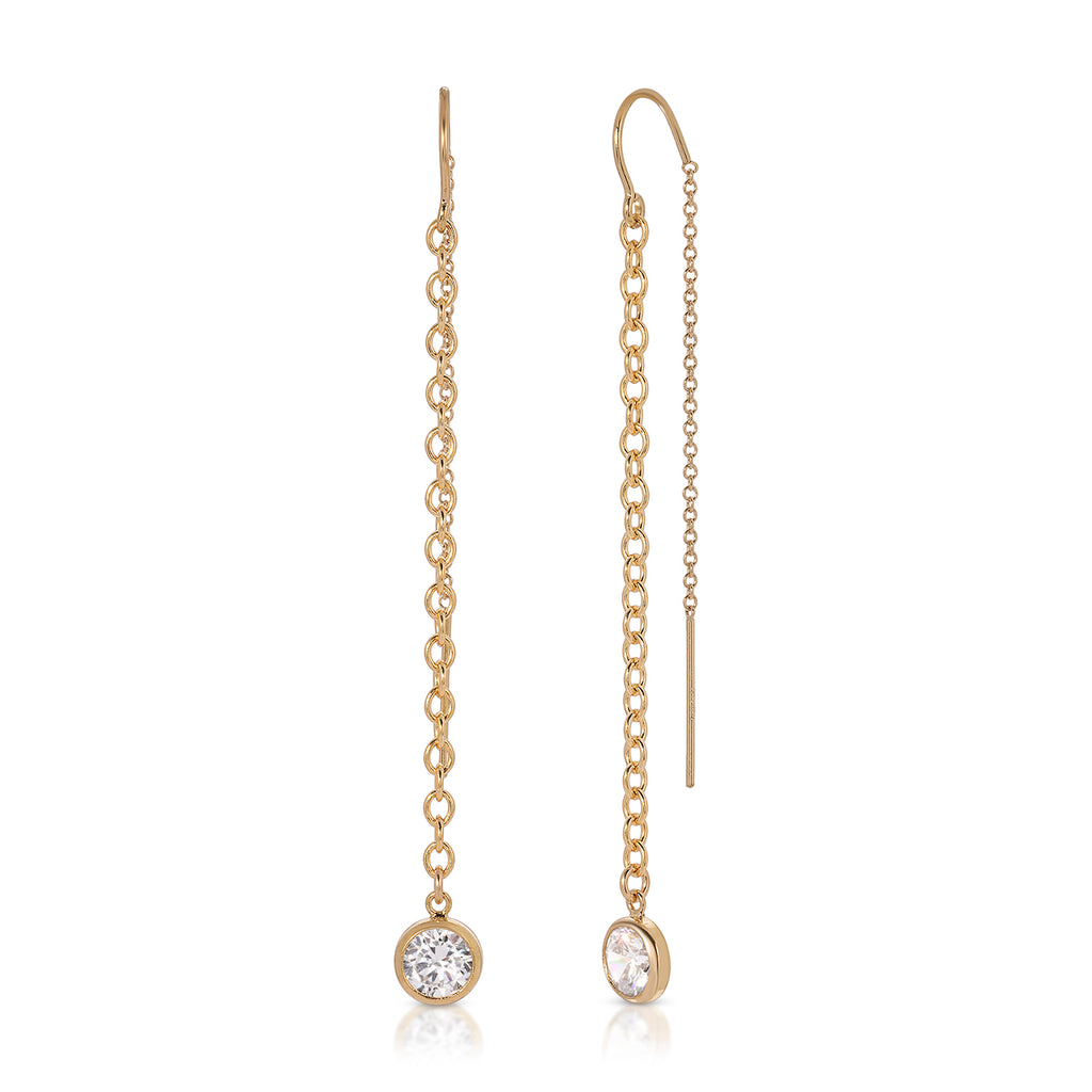 Ray of Light Thread Thru Earrings