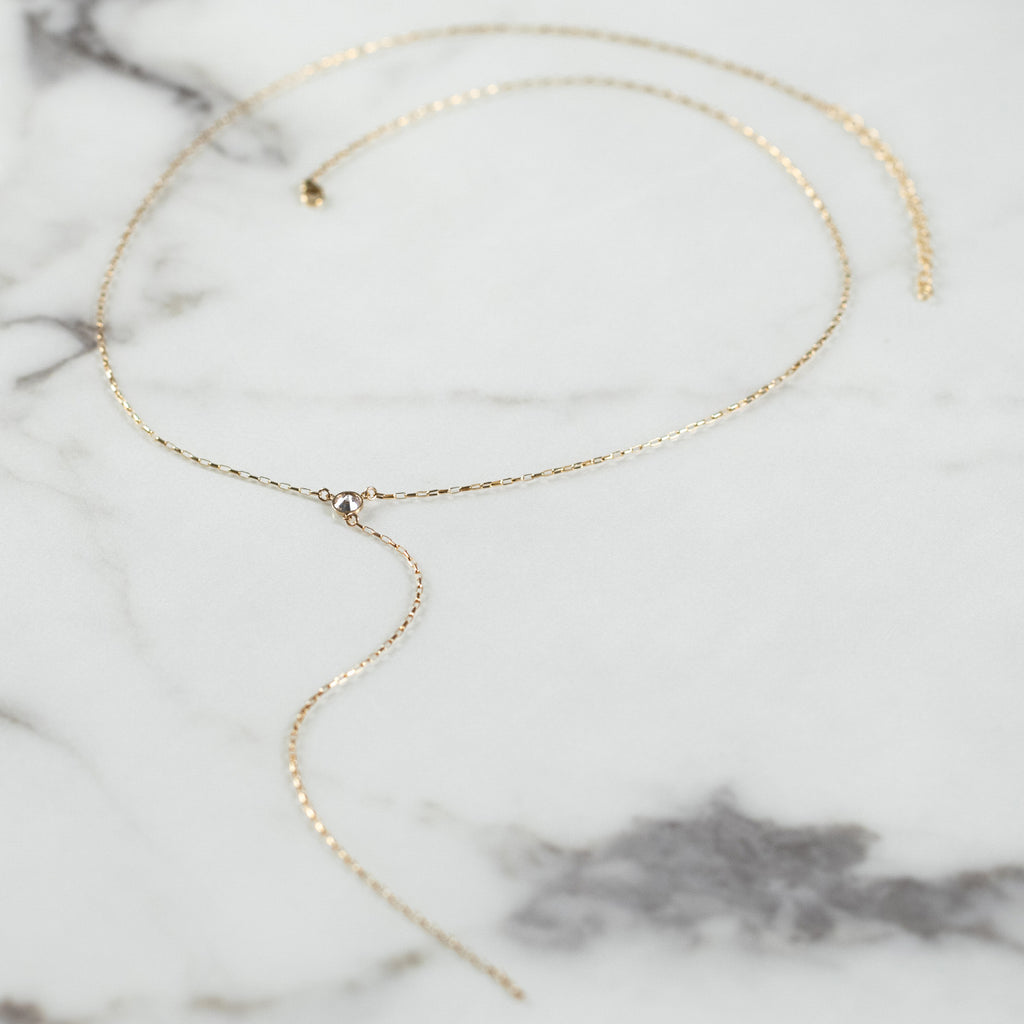 Starry Eyed Long Y Necklace