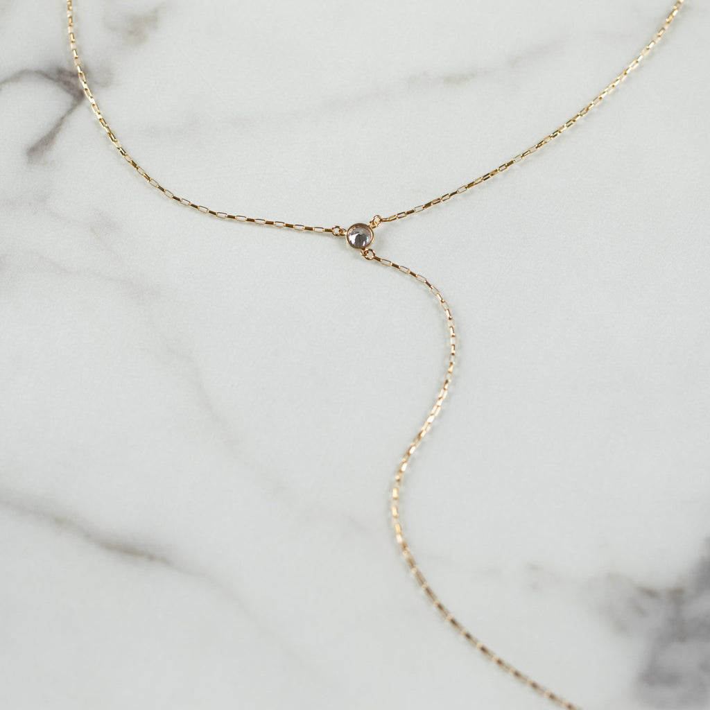 Starry Eyed Short Y Necklace