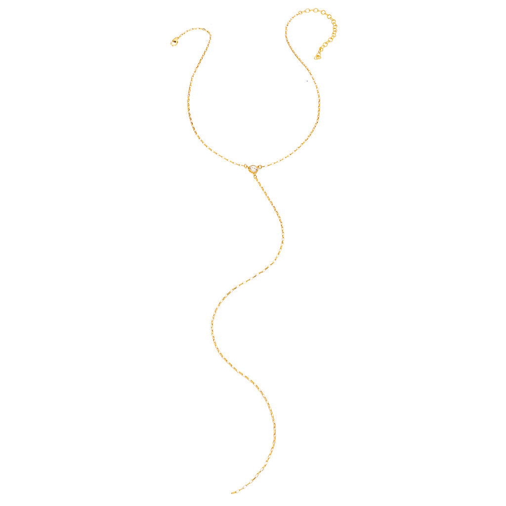 Starry Eyed Short Y Necklace