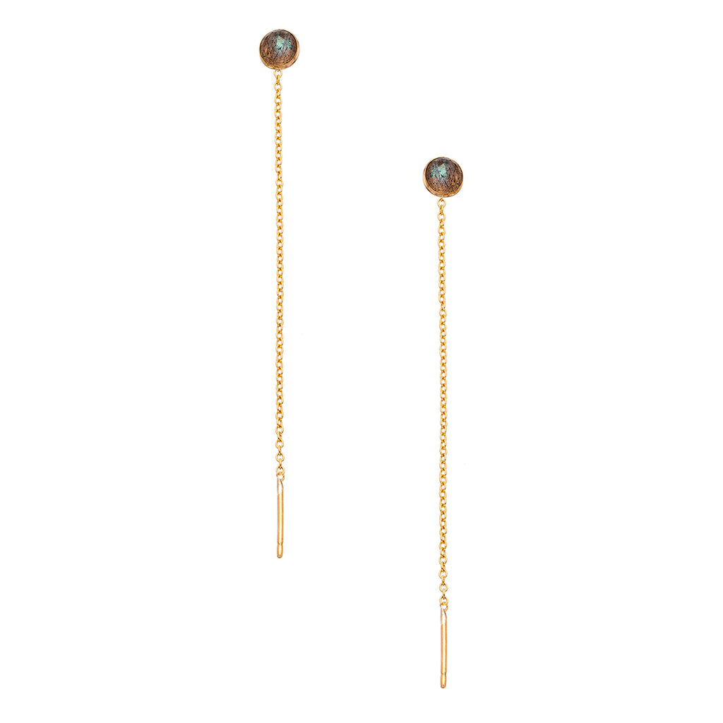 Speedway Stud Thread Thru Earrings – 6mm