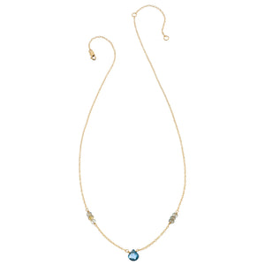 Tiny Gemstone Layering Necklace