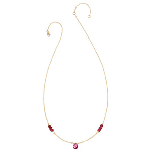 Tiny Gemstone Layering Necklace