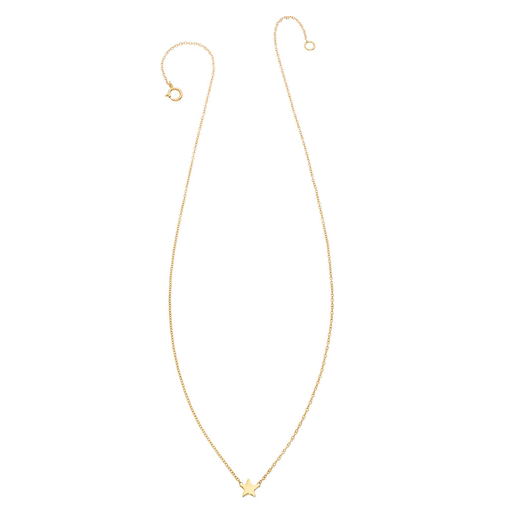 14K - Tiny Love Star Necklace
