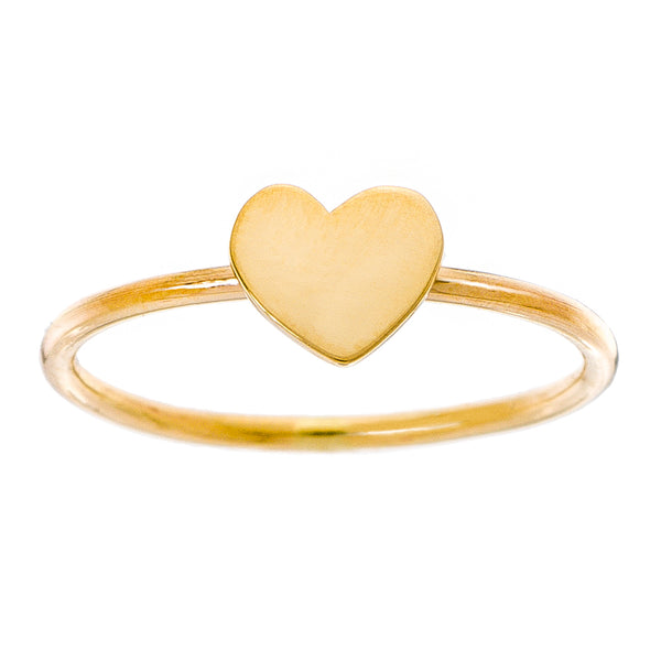 14K - Tiny Love Ring - Heart