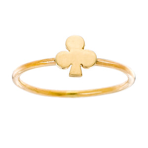 14K - Tiny Love Ring - Playing Card Club