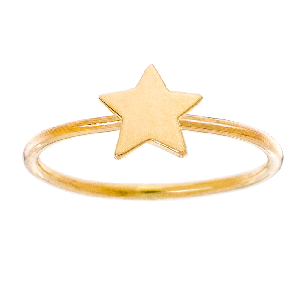 14K Tiny Love Ring - Star