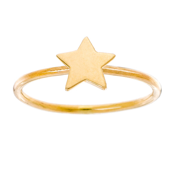 14K Tiny Love Ring - Star