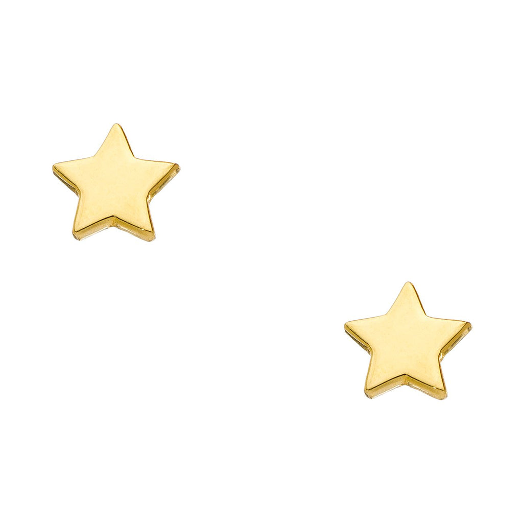 14K - Tiny Love Stud Earring Single - Star