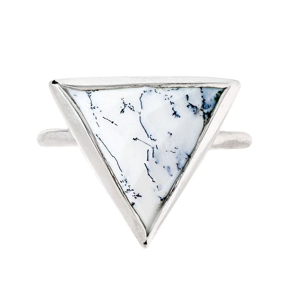 Trillion Ring - Dendritic Opal