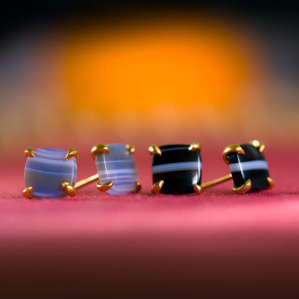 Little Agate Studs